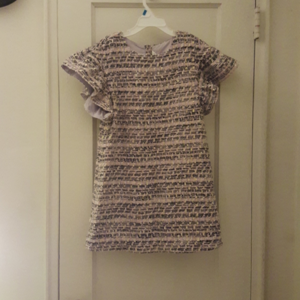 Janie and Jack pink shiny dress